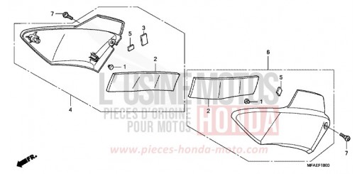 SIDE COVER CBF1000A de 2010